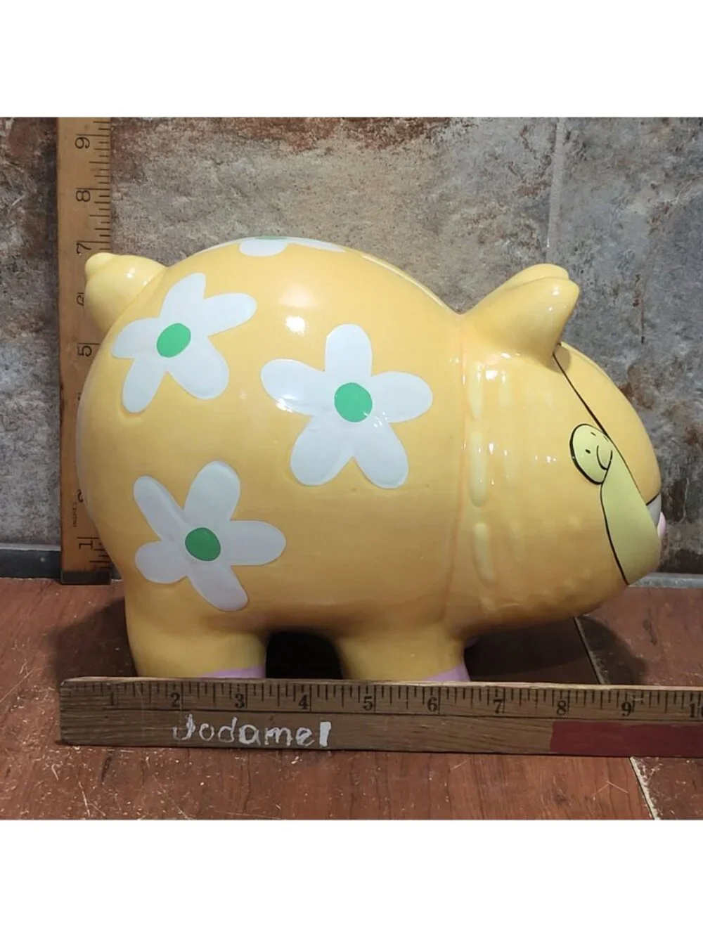 Vintage PAWS Garfield Ceramic Round Piggy Bank 1997